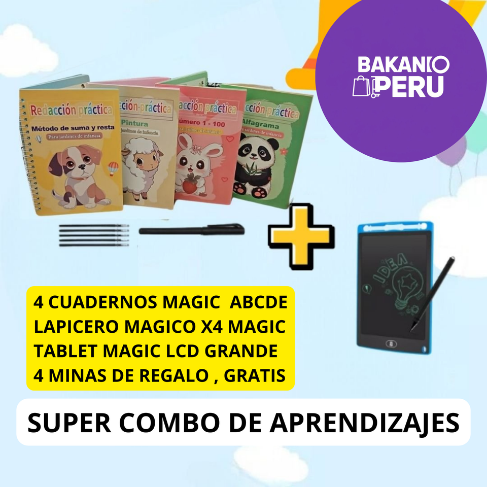 LIBRO MAGICO PACK + TABLET MAGIC MONTESSORI